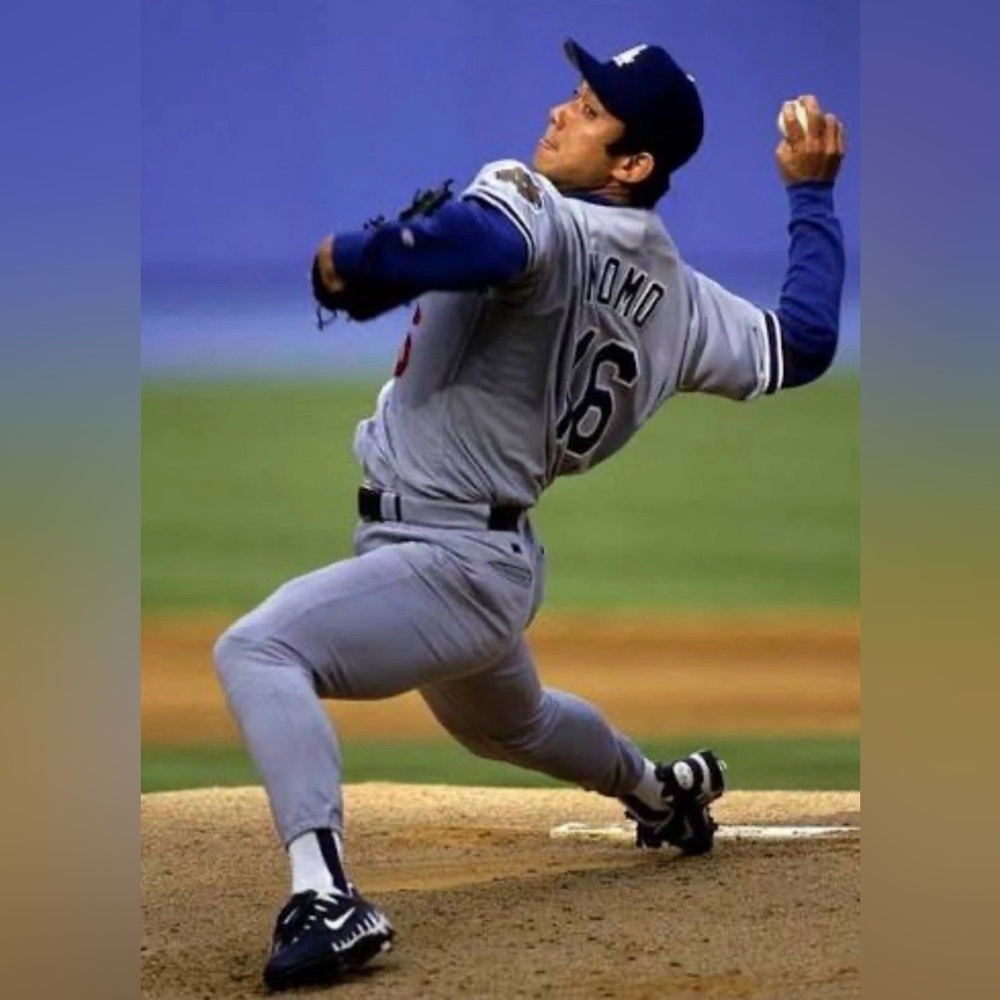 Majestic Authentic LA Dodgers Road Hideo Nomo #16 Japan MLB Jersey Men’s Sz: XXL - Picture 3 of 6